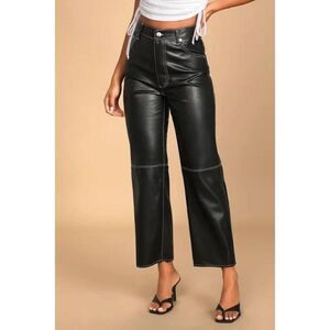 Free People The It Factor Vegan Leather Pants